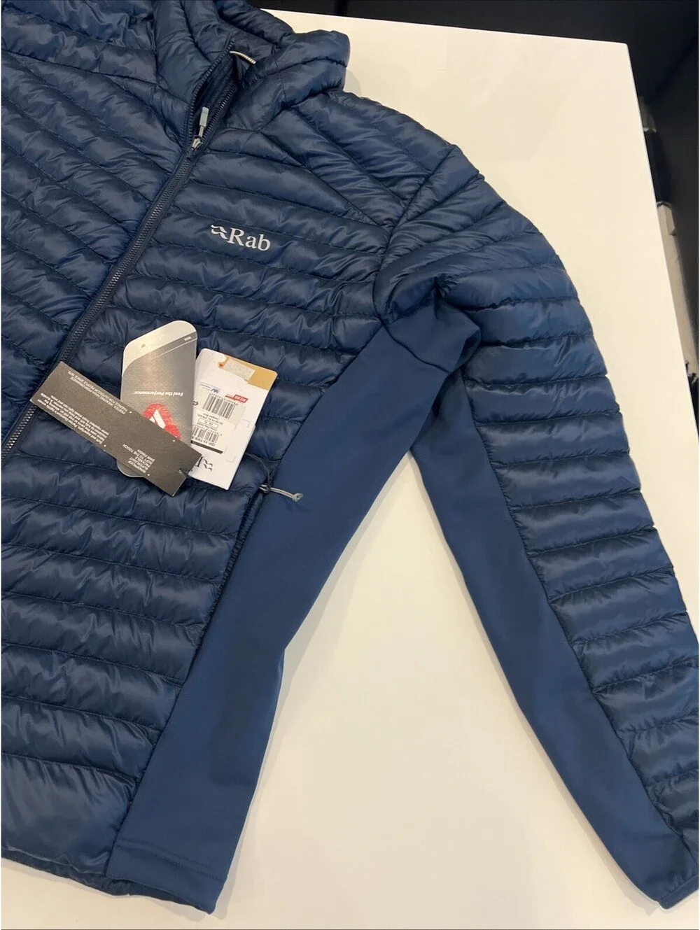 Rab Jacket Mens XL Blue Cirrus Flex Puffer Preppy Outdoors Hiking Ski Luxury